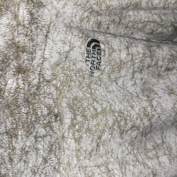 💚The North Face Womens green and white Furry jacket. Super soft sz xlg💚 - Picture 6 of 7